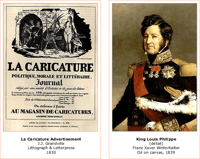 King Louis Philippe and 1830 La Caricature Ad